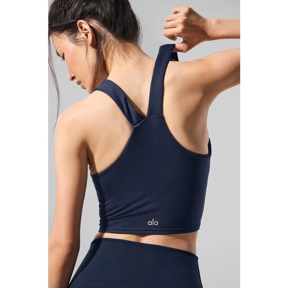 ALO Airbrush Real Bra Tank and High-Waist 7/8 Bootcut Legging Yoga Set Women's S - Picture 4 of 13